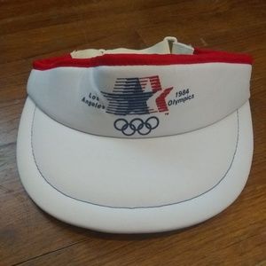 Vintage 80's Usa Olympics Visor Hat